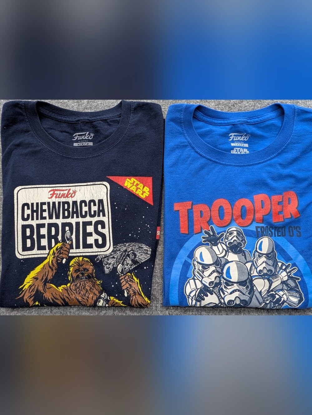 Funko Star Wars Men's T-Shirts (Lot of 2) Size M & L Cereal Parodies
